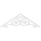 Ekena Millwork Pitch Hurley Architectural Grade PVC Gable Pediment, 36"W x 6"H x 1"P (4/12) GPP036X006X100HUR - alternate 5